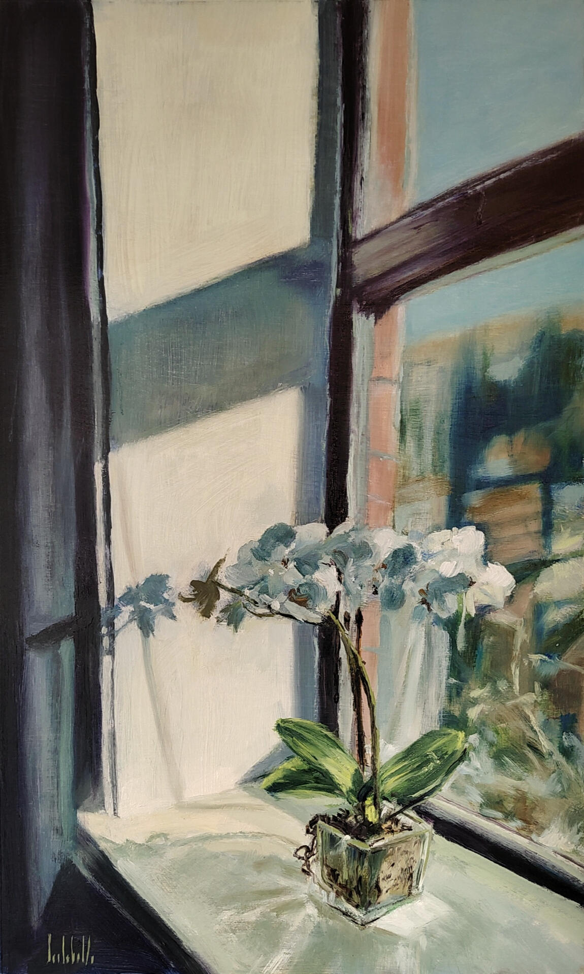 🔴 ORCHIDEE D&#39;INVERNO - Oil on cardboard 30x50cm