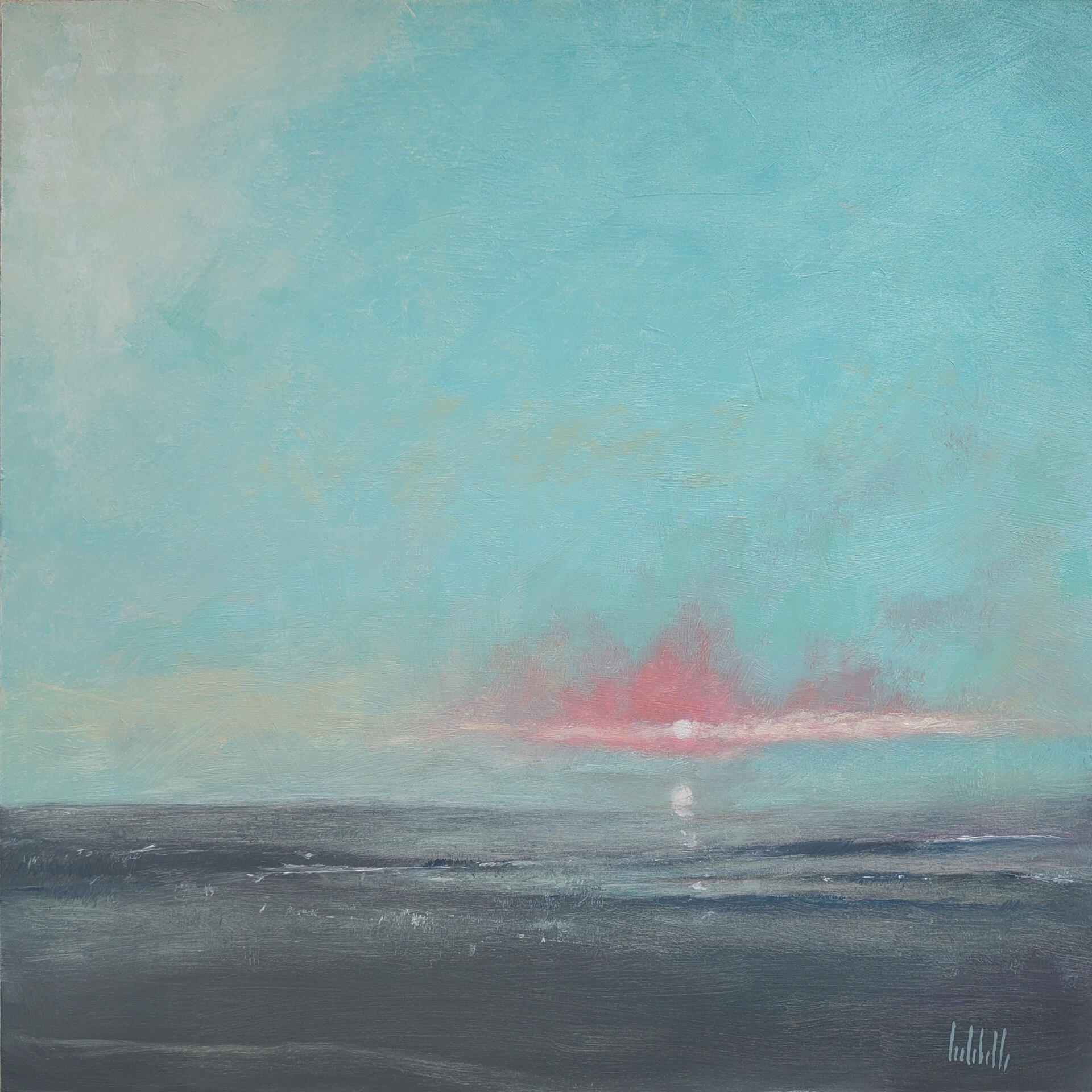 ECHI DEL TEMPO PERDUTO - Oil on board 40x40cm