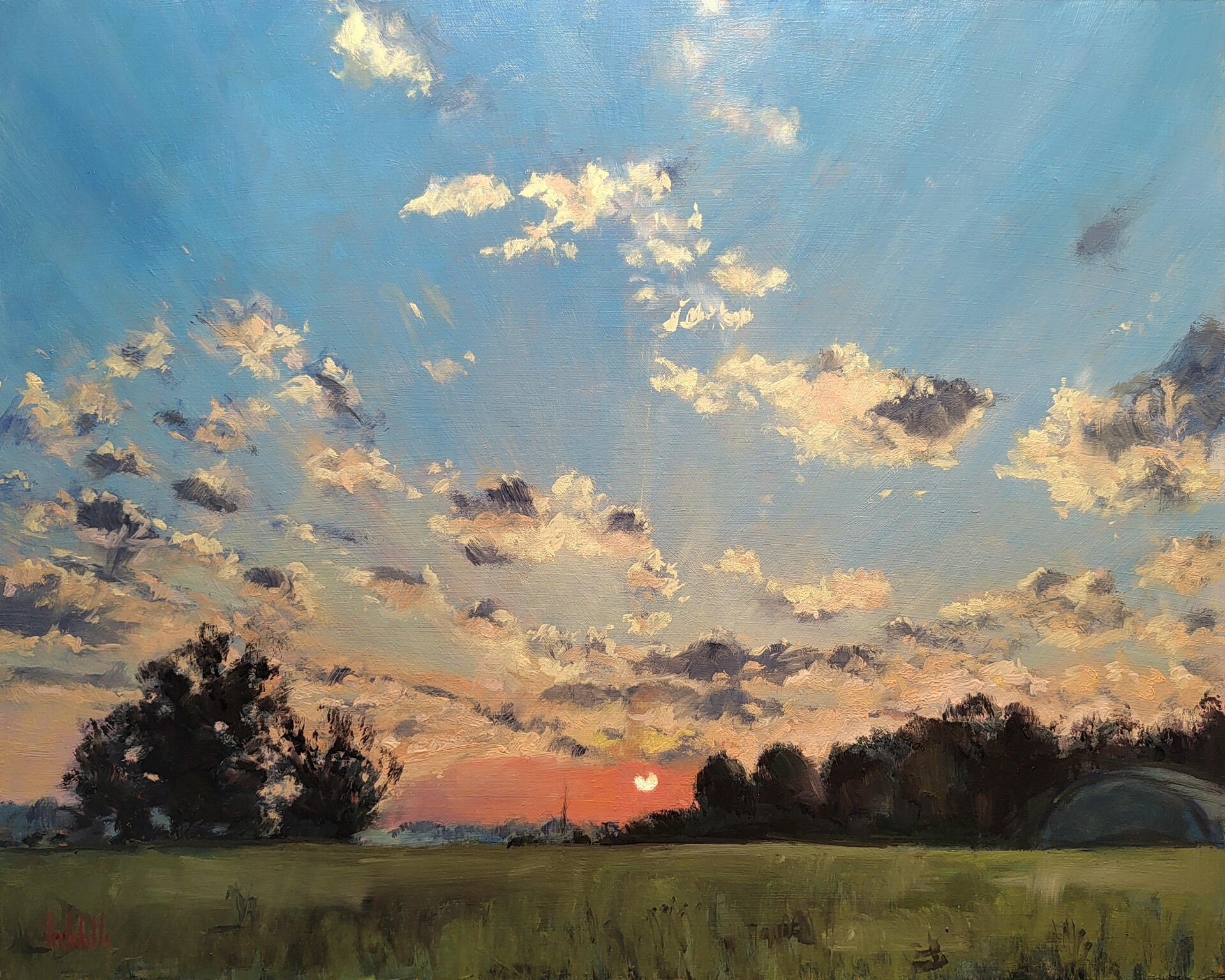 🔴 SENZA RUMORE - Oil on board 50x40cm